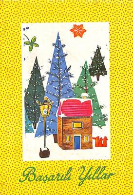 Yılbaşı (Yeniyıl) Temalı Kartpostal KRT14932 - 1