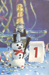 Yılbaşı (Yeniyıl) Temalı Kartpostal KRT15815 - Gökçekoleksiyon