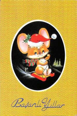 Yılbaşı (Yeniyıl) Temalı Kartpostal KRT15869 - 1