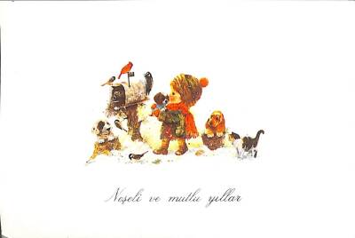 Yılbaşı (Yeniyıl) Temalı Kartpostal KRT15881 - 1