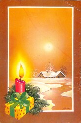 Yılbaşı (Yeniyıl) Temalı Kartpostal KRT15969 - 1