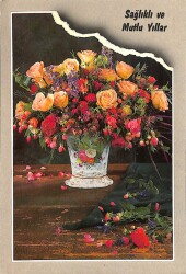 Yılbaşı (Yeniyıl) Temalı Kartpostal KRT16046 - 1