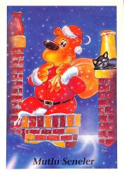 Yılbaşı (Yeniyıl) Temalı Kartpostal KRT16117 - 1