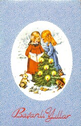 Yılbaşı (Yeniyıl) Temalı Kartpostal KRT16125 - 1