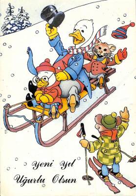 Yılbaşı (Yeniyıl) Temalı Kartpostal KRT16126 - 1