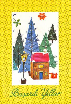 Yılbaşı (Yeniyıl) Temalı Kartpostal KRT16239 - 1