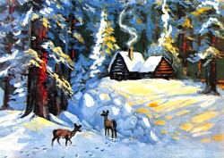 Yılbaşı (Yeniyıl) Temalı Kartpostal KRT16514 - 1