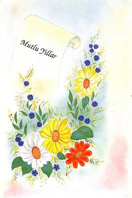 Yılbaşı (Yeniyıl) Temalı Kartpostal KRT16904 - 1