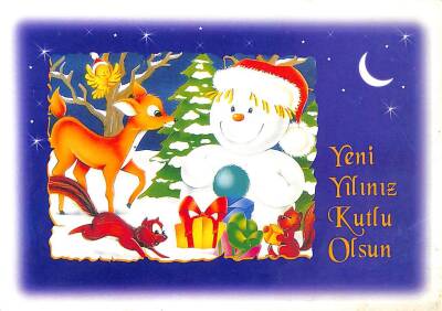 Yılbaşı (Yeniyıl) Temalı Kartpostal KRT16990 - 1