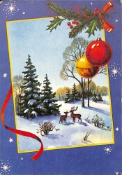 Yılbaşı (Yeniyıl) Temalı Kartpostal KRT17262 - Gökçekoleksiyon