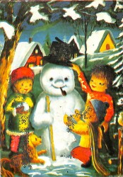 Yılbaşı (Yeniyıl) Temalı Simli Kartpostal KRT12396 - Gökçekoleksiyon