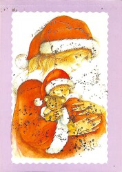 Yılbaşı (Yeniyıl) Temalı Simli Kartpostal KRT14178 - Gökçekoleksiyon