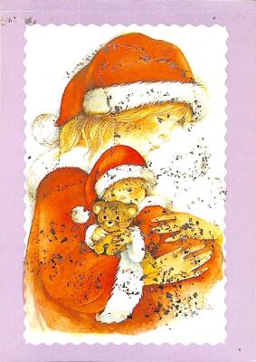 Yılbaşı (Yeniyıl) Temalı Simli Kartpostal KRT14178 - 1