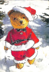 Yılbaşı (Yeniyıl) Temalı Simli Kartpostal KRT14453 - Gökçekoleksiyon