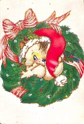 Yılbaşı (Yeniyıl) Temalı Simli Kartpostal KRT14930 - Gökçekoleksiyon