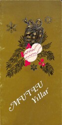 Yılbaşı (Yeniyıl) Temalı Tebrik Kartı Açılır Kapaklı Kartpostal KRT11921 - Gökçekoleksiyon