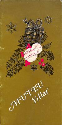 Yılbaşı (Yeniyıl) Temalı Tebrik Kartı Açılır Kapaklı Kartpostal KRT11921 - 1