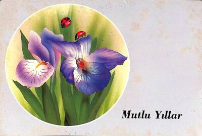 Yılbaşı (Yeniyıl) Temalı Tebrik Kartı Kartpostal KRT11895 - 1