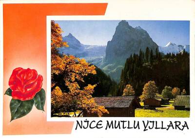 Yılbaşı (Yeniyıl) Temalı Tebrik Kartı Kartpostal KRT11964 - 1