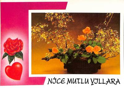 Yılbaşı (Yeniyıl) Temalı Tebrik Kartı Kartpostal KRT11965 - 1
