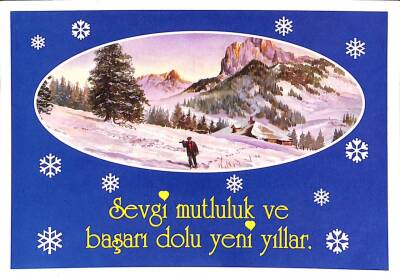 Yılbaşı (Yeniyıl) Temalı Tebrik Kartı Kartpostal KRT11967 - 1
