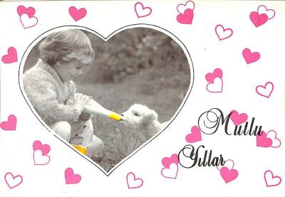 Yılbaşı (Yeniyıl) Temalı Tebrik -Kutlama Kartı Kartpostal KRT12050 - 1