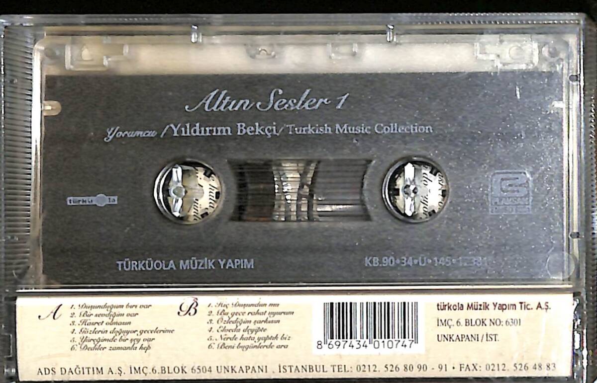 Yıldırım Bekçi - Altın Sesler 1 Kaset (İkinci El) KST27350 - 2