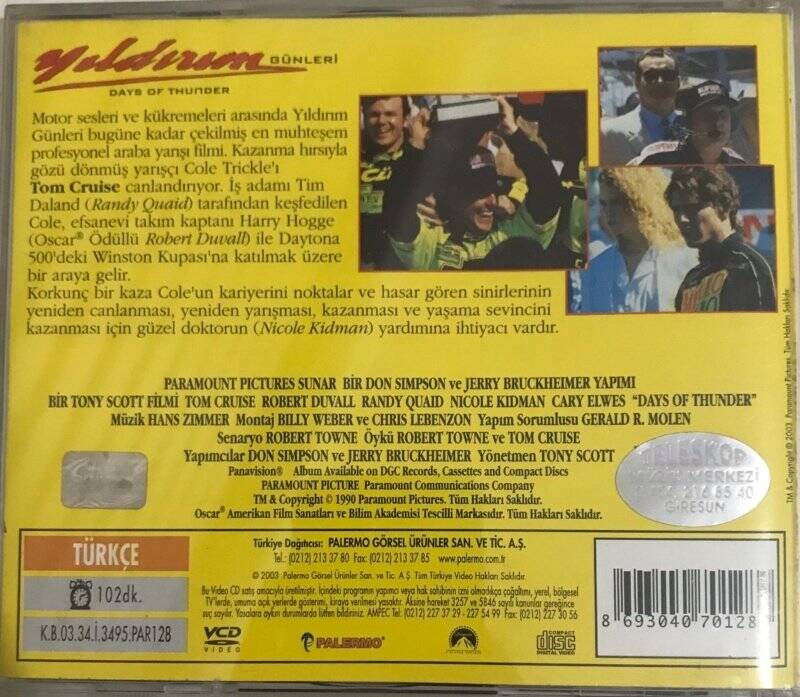 Yıldırım Günleri VCD Film VCD4780 - 2