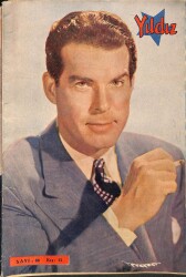 Yıldız Dergisi Sayı 86 Cilt 7 15 Temmuz 1942 - Elfie Mayerhofer Posteri - Kapak Fred Macmurray NDR67690 - 2