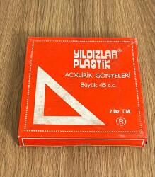 Yıldızlar Plastik Büyük Boy 45cc′lik Gönye Tam Dolu Kutu AOB4830 - 5