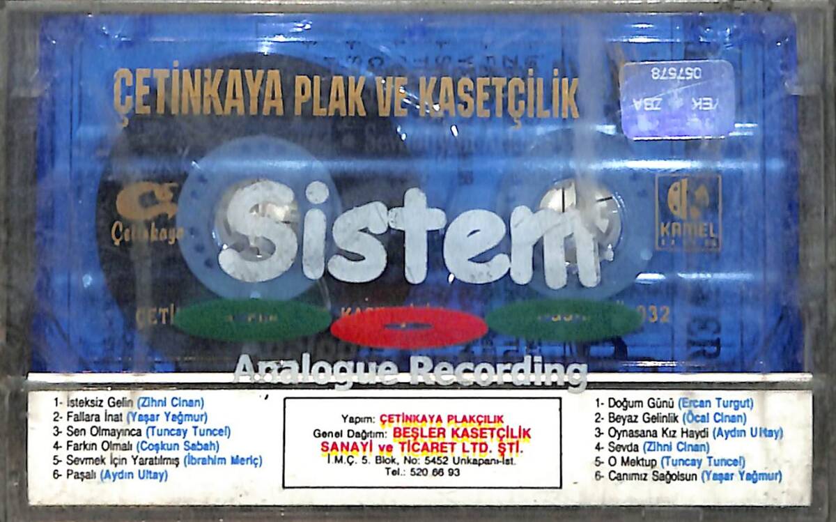Yıldızlar Tavernası - Tuncay Tuncel-Zihni Cinan-Ercan Turgut-Öcal Cinan-İbrahim Meriç Kaset (Sıfır) KST28424 - 2