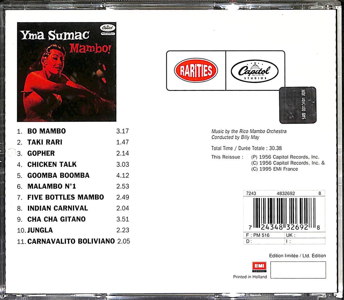 Yma Sumac - Mambo CD (İkinci El) CD4674 - 2
