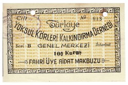Yoksul Körleri Kalkındırma Derneği 100 Kuruş EFM374 - 2