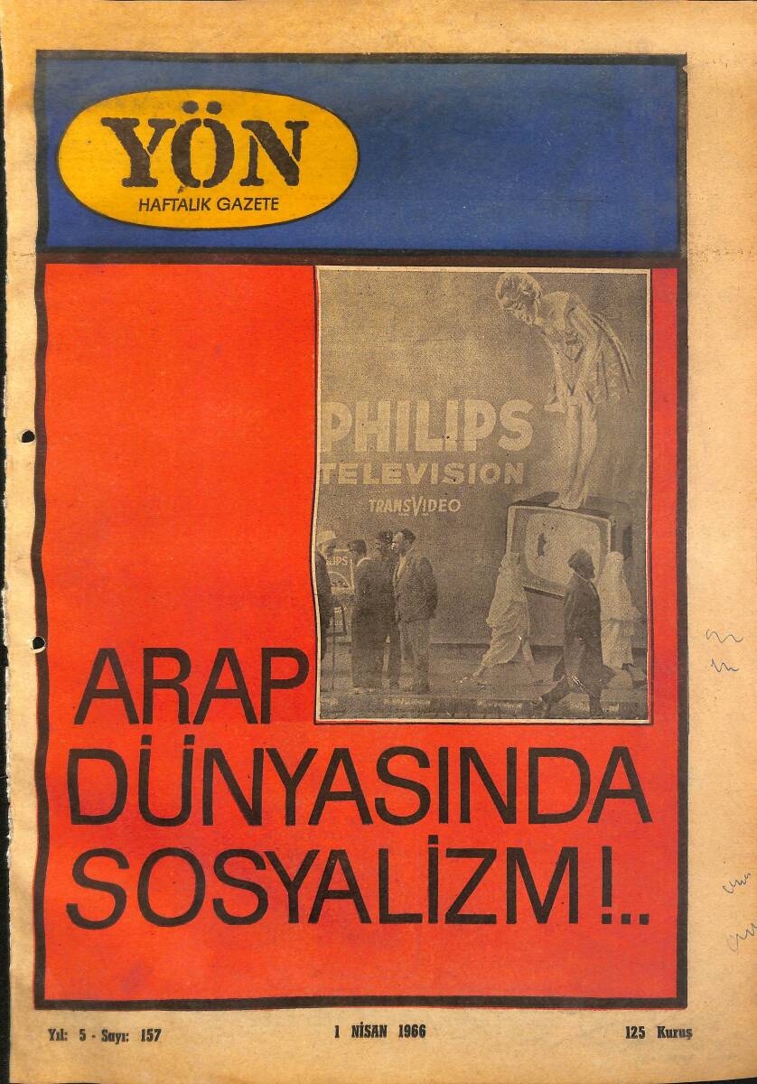 Yön Haftalık Gazete 1 Nisan 1966 - Dünya Tıp Birliği Kongresi GZ157680 - 1