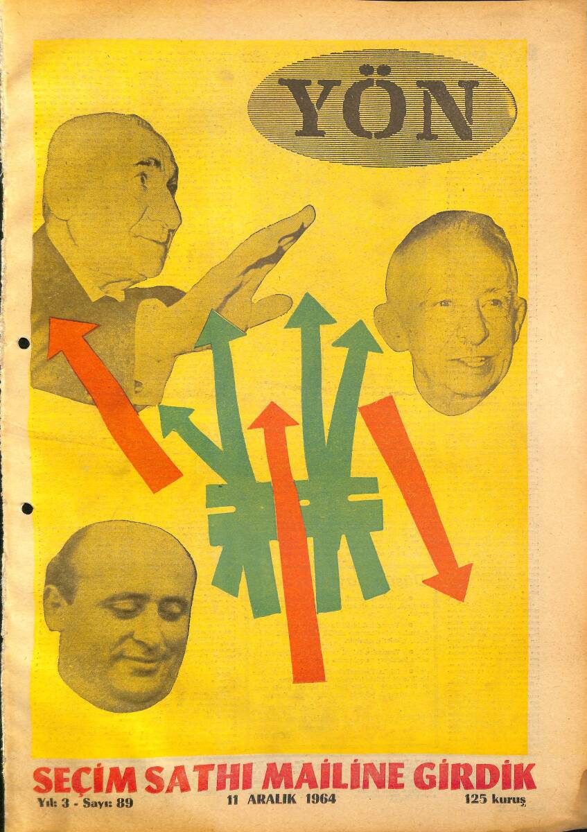 Yön Haftalık Gazete 11 Aralık 1964 - Eğitimde Amerikanlaşma Ve Amerikan Eğitimi GZ157669 - 1