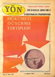 Yön Haftalık Gazete 12 Şubat 1965 - İran Hükümdarı Rıza Şah Pehlevi Ve Melike Farah GZ157665 - Gökçekoleksiyon