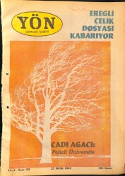 Yön Haftalık Gazete 22 Ocak 1965 - Ereğli-Çelik'te Korkunç Yolsuzluk İddiaları ! GZ157667 - Gökçekoleksiyon