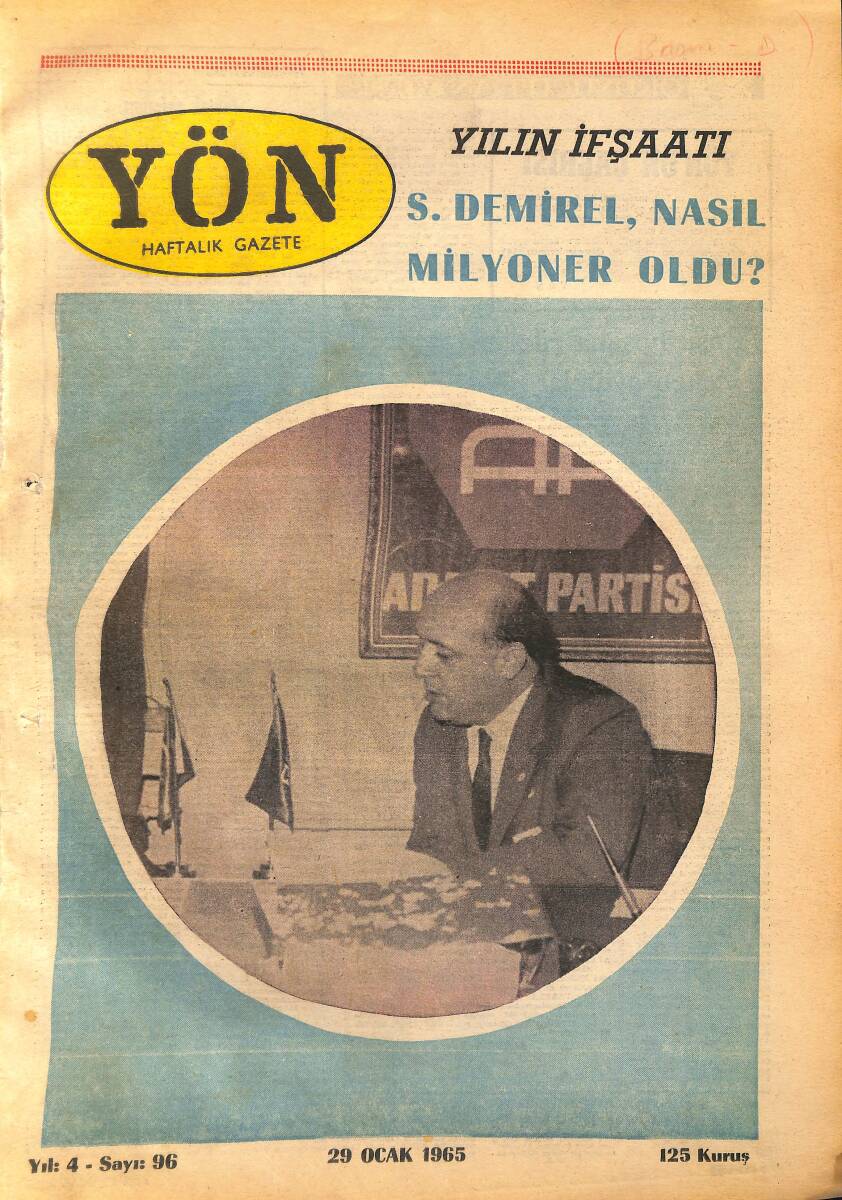 Yön Haftalık Gazete 29 Ocak 1965 - Dış Ticaretle Devletleştirme Tartışmaları GZ157666 - 1