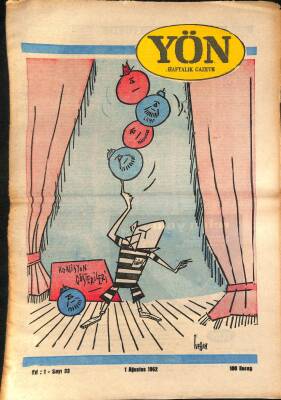 Yön Haftalık Gazete Gazetesi 1 Ağustos 1962 - Emlak Bankası Ve Sosyal Mesken GZ115599 - 1