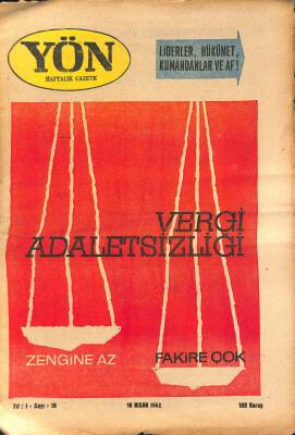 Yön Haftalık Gazete Gazetesi 18 Nisan 1962 - Nihat Erim İle Bir Konuşma GZ115662 - 1