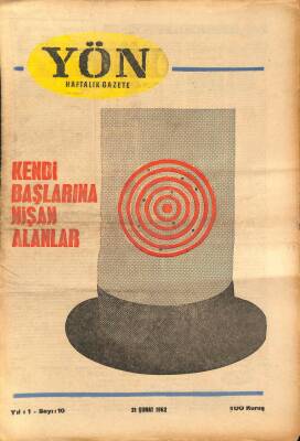 Yön Haftalık Gazete Gazetesi 21 Şubat 1962 - Kendi Başlarına Nişan Alanlar GZ115656 - 1