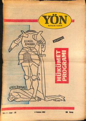 Yön Haftalık Gazete Gazetesi 4 Temmuz 1962 - Edebiyatta Sosyalist Gerçeklik GZ115649 - 1