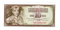 Yugoslavya 10 Dinara 1968 ÇİL YKP8286 - 1