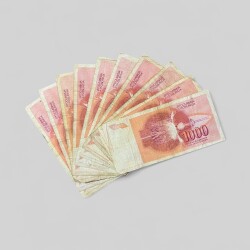 Yugoslavya 1000 Dinara 10 Adet ÇT YKP8041 - 3