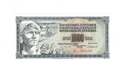 Yugoslavya 1.000 Dinara 1981 Çil YKP7996 - 1