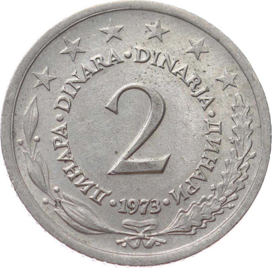 Yugoslavya 2 Dinara 1973 ÇÇT YMP11031 - 1