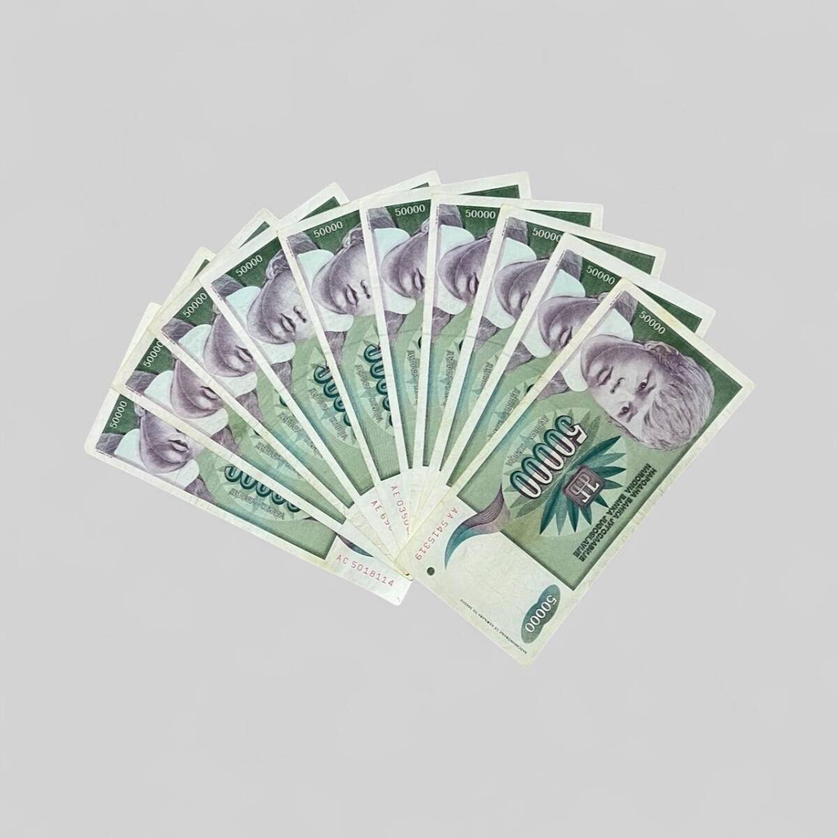 Yugoslavya 50000 Dinara 10 Adet ÇT YKP8045 - 1