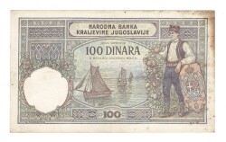 Yugoslavya Krallığı 100 Dinara 1 Aralık 1929 ÇÇT+ YKP8390 - 2