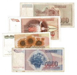 Yugoslavya Yabancı Kağıt Para Lotu ÇT/ÇÇT YKP8524 - 2