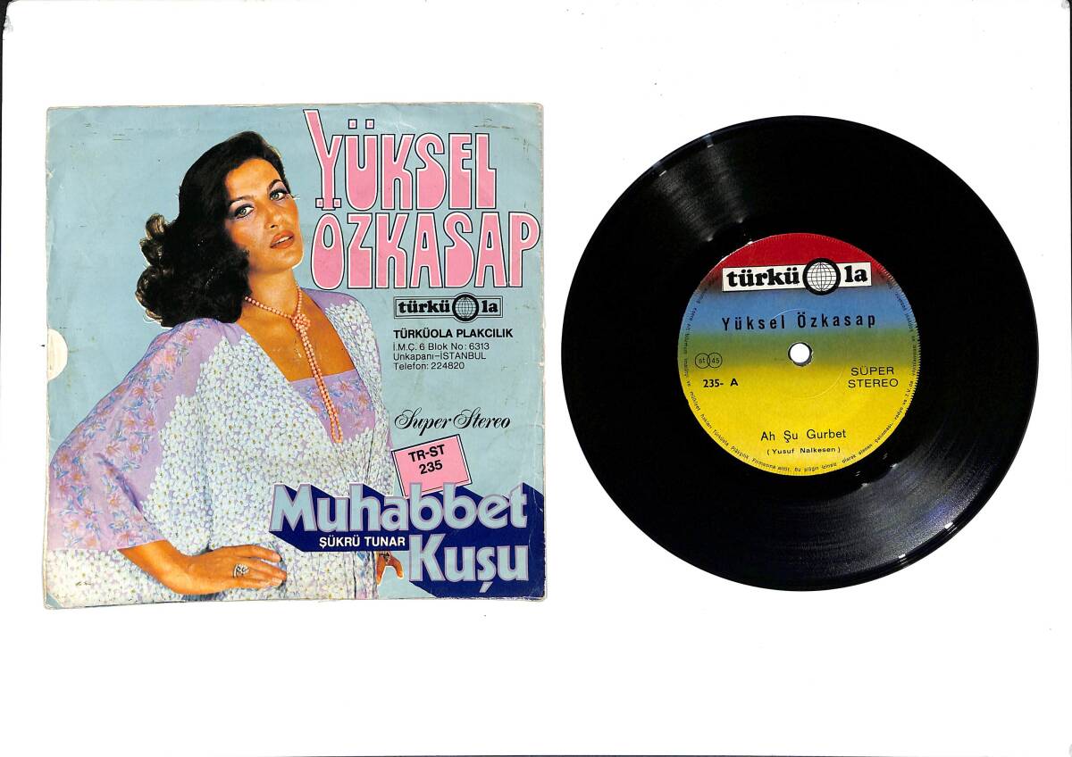 Yüksel Özkasap – Ah Şu Gurbet & Muhabbet Kuşu 45′lik Plak (10/8) *türküola baskı* PLK27453 - 1